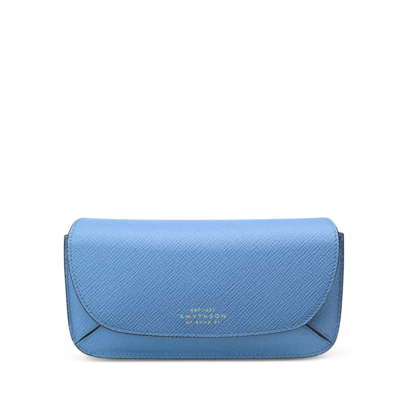スマイソン パナマ サングラスケース ナイルブルー クロスグレイン