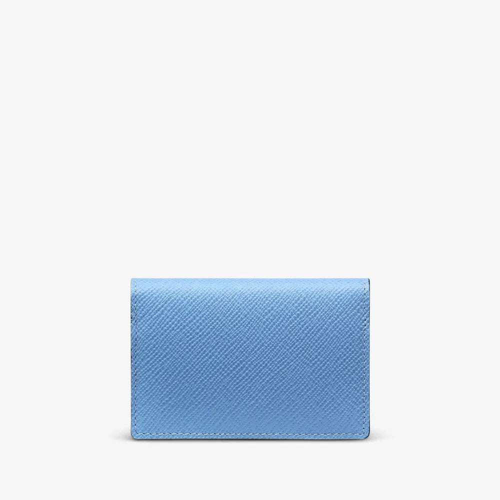 Smythson パナマ レザー 名刺カードケース ナイルブルー | Vulcanize