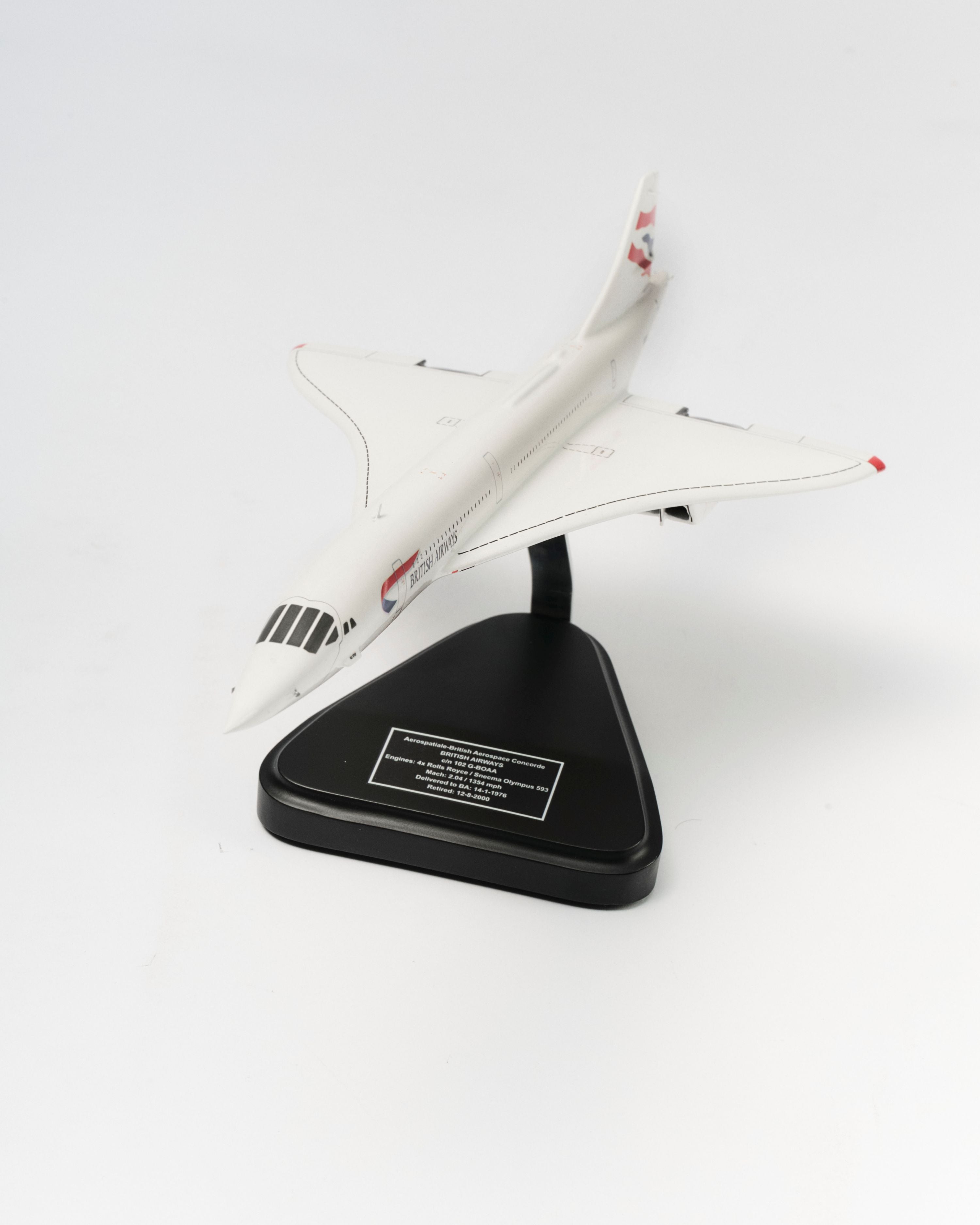 Concorde ハンドメイド スケールモデル British Airways 超音速 一点