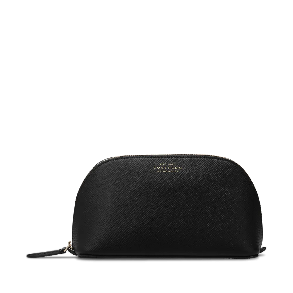 Smythson スマイソン パナマレザー コスメケース ブラック | Vulcanize