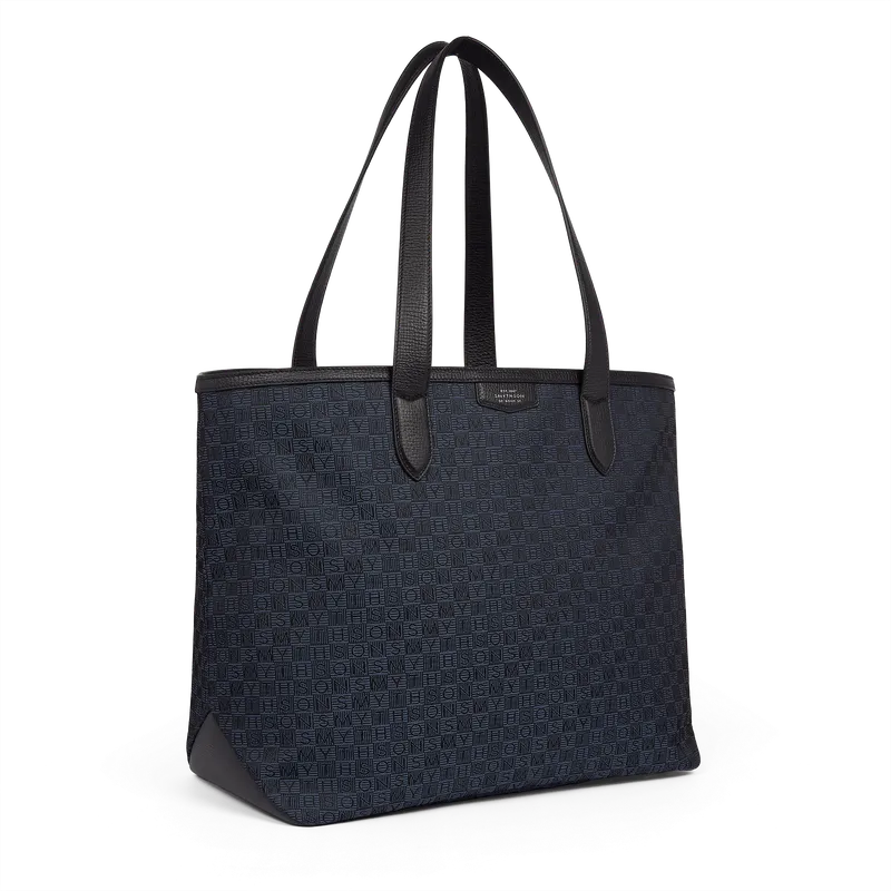 【予約販売】スタンプキャンバス トートバッグ / ネイビー