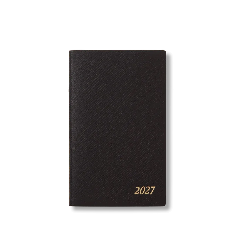 【予約販売】2027年 パナマ ウィークリー ダイアリー（ポケット付き）/ ブラック