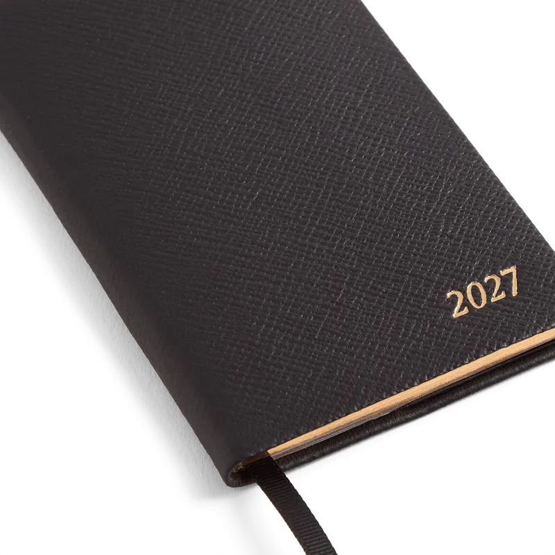 【予約販売】2027年 パナマ ウィークリー ダイアリー（ポケット付き）/ ブラック