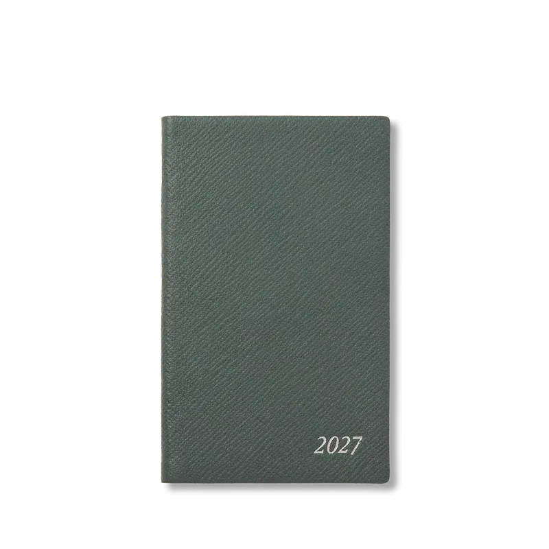 【予約販売】2027年 パナマ ウィークリー ダイアリー（ポケット付き）/ スレートグリーン