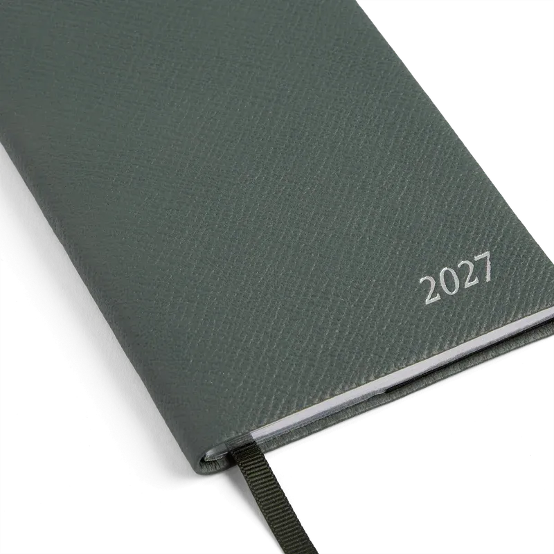 【予約販売】2027年 パナマ ウィークリー ダイアリー（ポケット付き）/ スレートグリーン