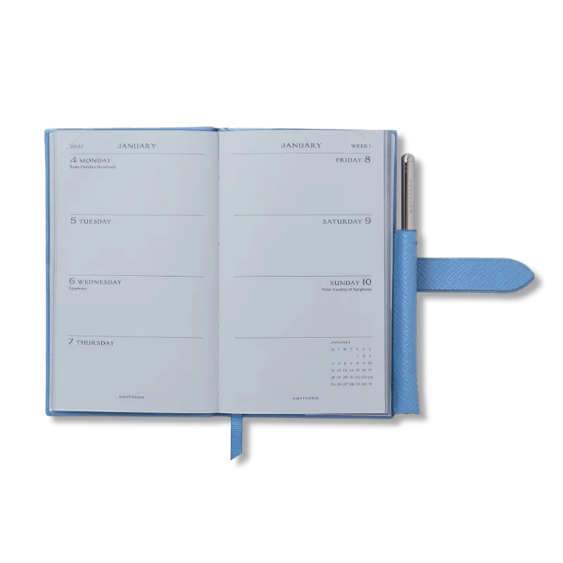 【予約販売】2027年 パナマ ウィークリーダイアリー（ペンシル付き）/ ナイルブルー