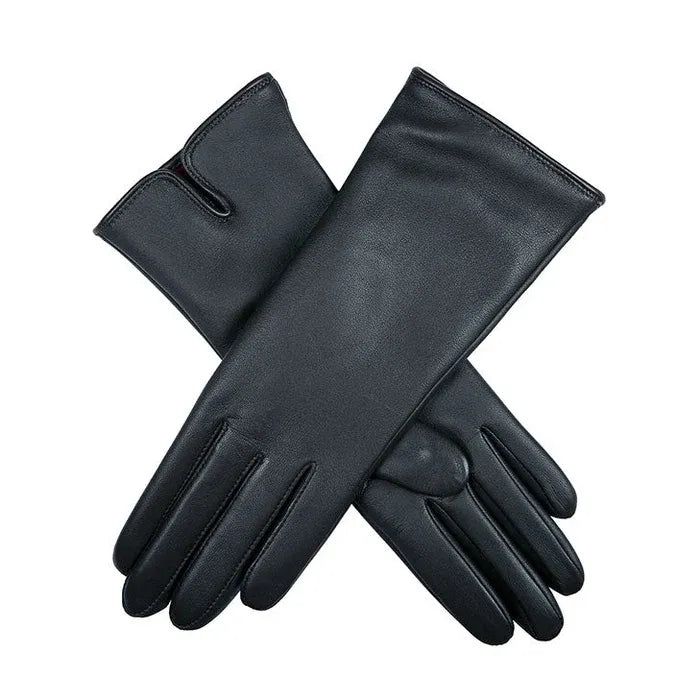 WOMEN / Bearwood タッチスクリーン カシミヤライニング レザーグローブ / ネイビー