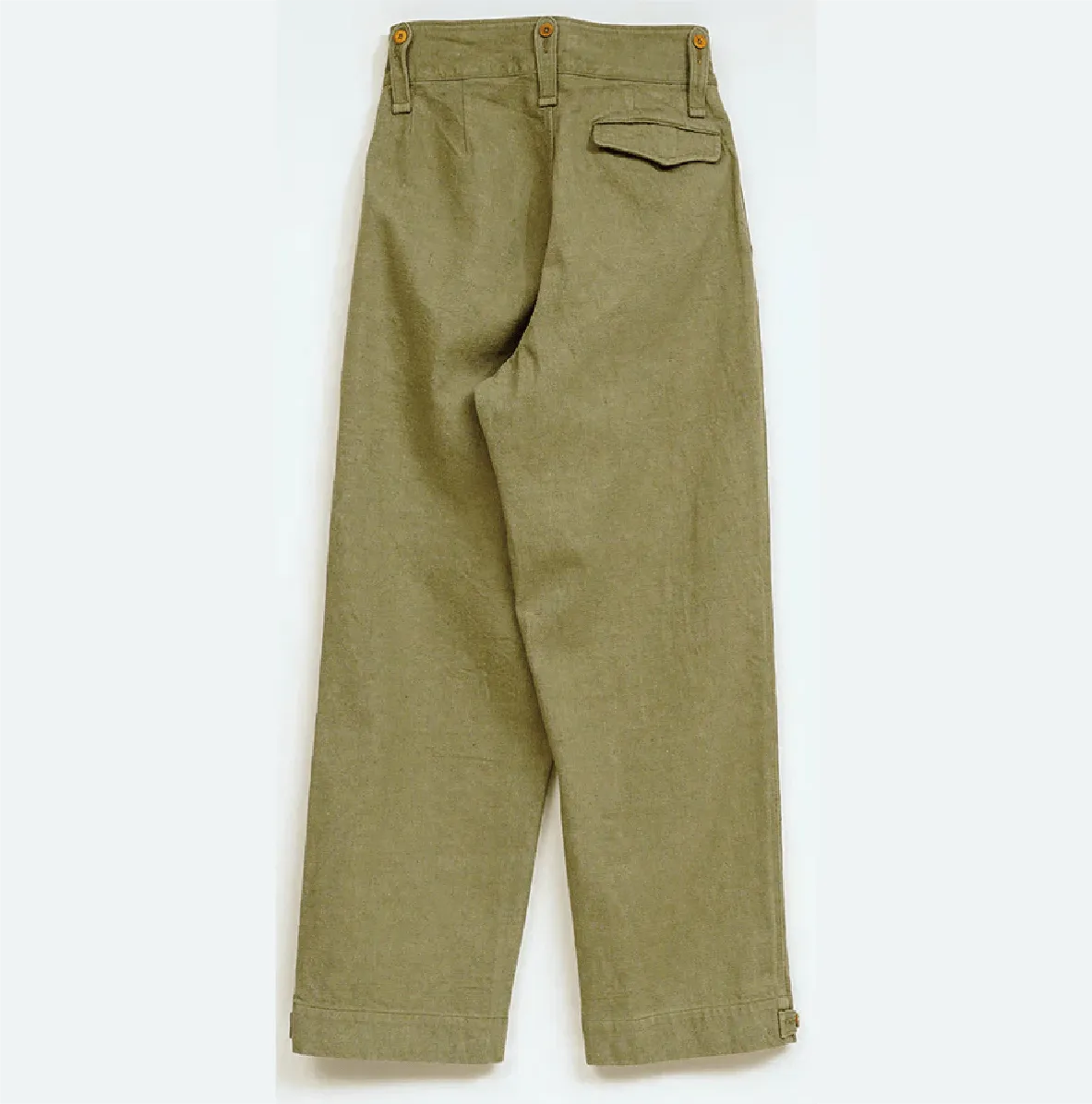 WOMAN / ブリティッシュアーミーパンツ ウーマン - ルーズデニム / グリーン