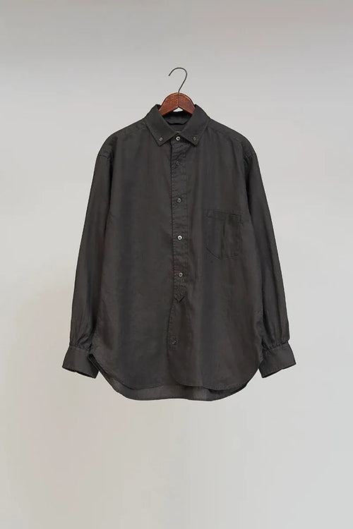 ブリティッシュオフィサーズシャツ チャコールグレー | Nigel Cabourn