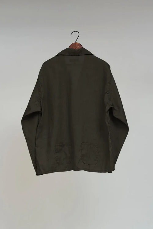 フレンチプルオーバーシャツ ヘンプ チャコールグレー | Nigel Cabourn