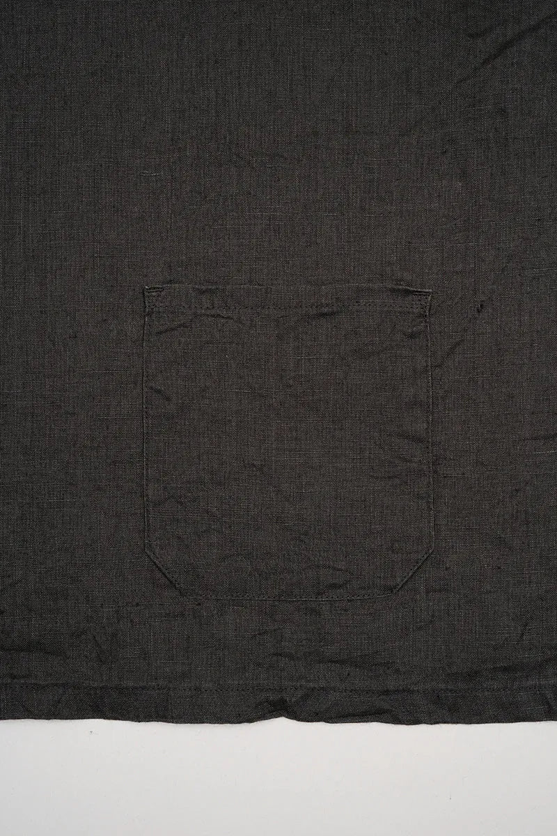 MAN / フレンチプルオーバーシャツ- ヘンプ / チャコールグレー