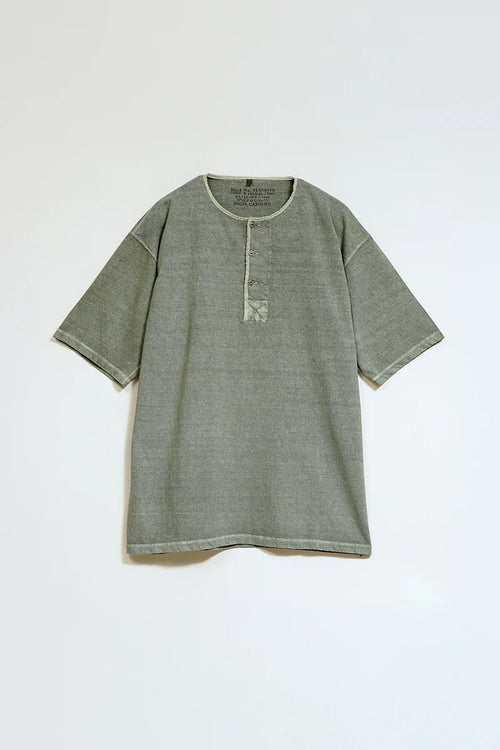 1950s ブルガリア軍　ヘンリーネック　シャツ 50s ヘンリーネックシャツ - ピグメント / ダークグリーン