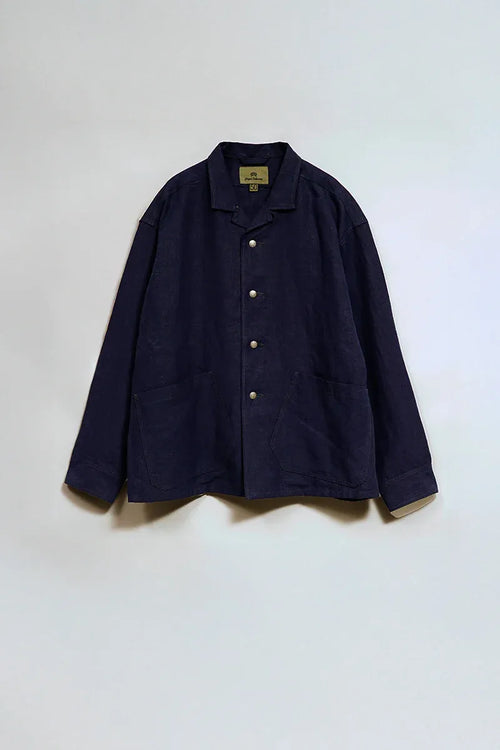 MAN フレンチチョアジャケット リネンニドム ネイビー | Nigel Cabourn