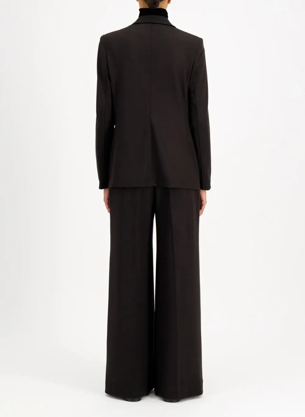 【予約販売】WOMEN / スーパーファインメリノウール ブレザー / ダークブラウン