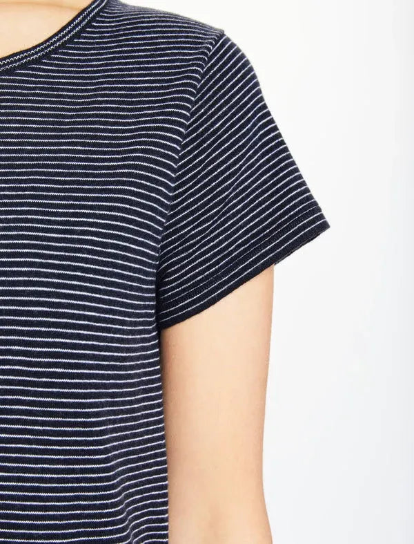 マディソン ニットTシャツ / ネイビー・ホワイトストライプ
