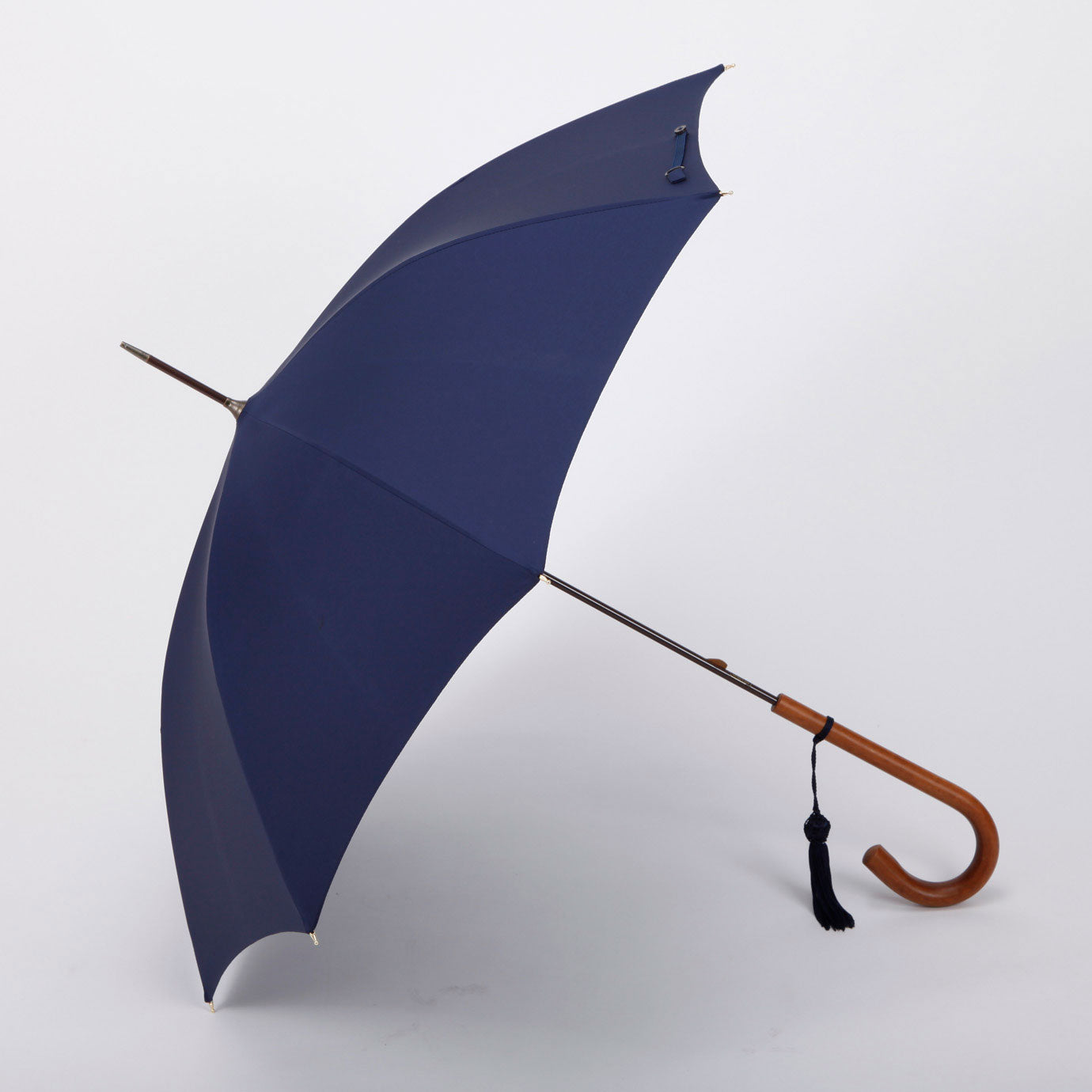＜晴雨兼用＞レディース マラッカ（籐）長傘 / フレンチネイビー