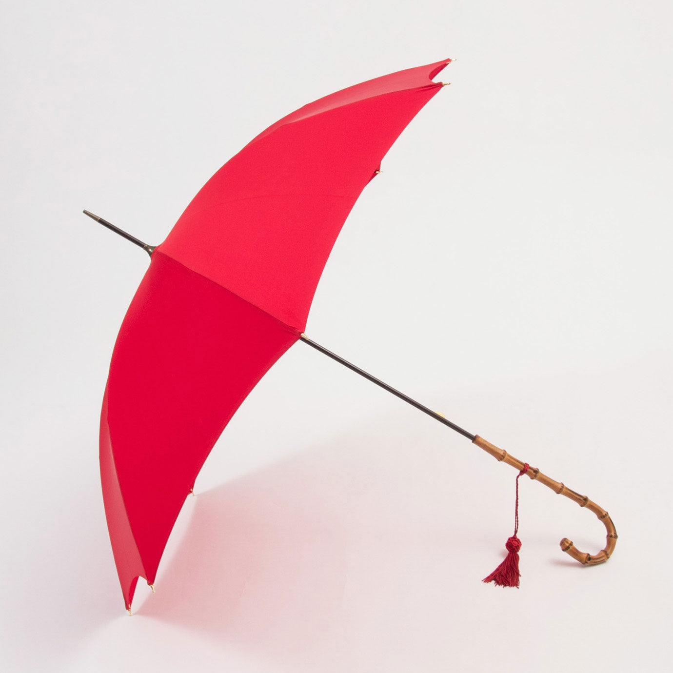 ＜晴雨兼用＞レディース ワンギー長傘 / レッド