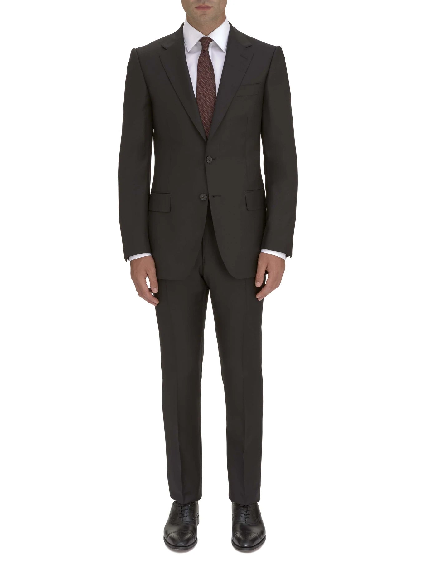 クラシック ウール スーツ（ツーピース） / ブラック 42