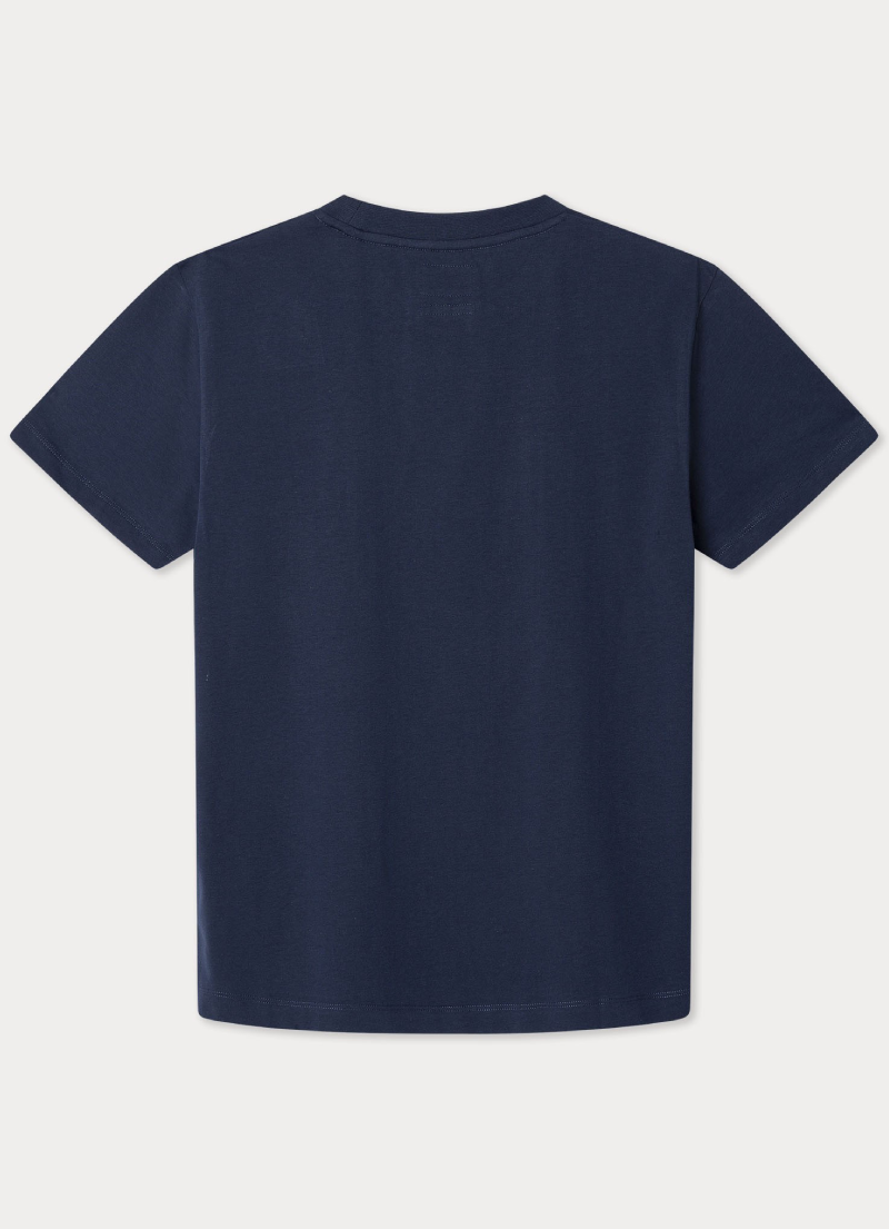 ヘリテージ フラッグ Tシャツ / インクブルー XS