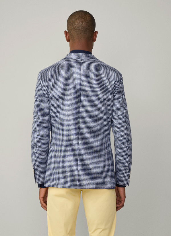 ムーリンハウンドトゥースブレザー / ネイビー 38