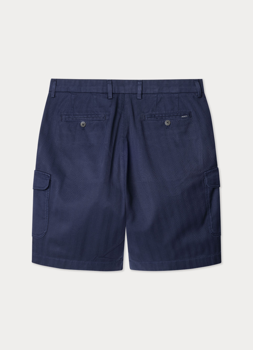 ヘリンボーン カーゴショートパンツ インクブルー | HACKETT LONDON