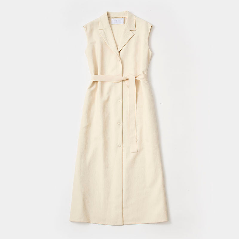 ウエストコートマキシドレス / アイボリー