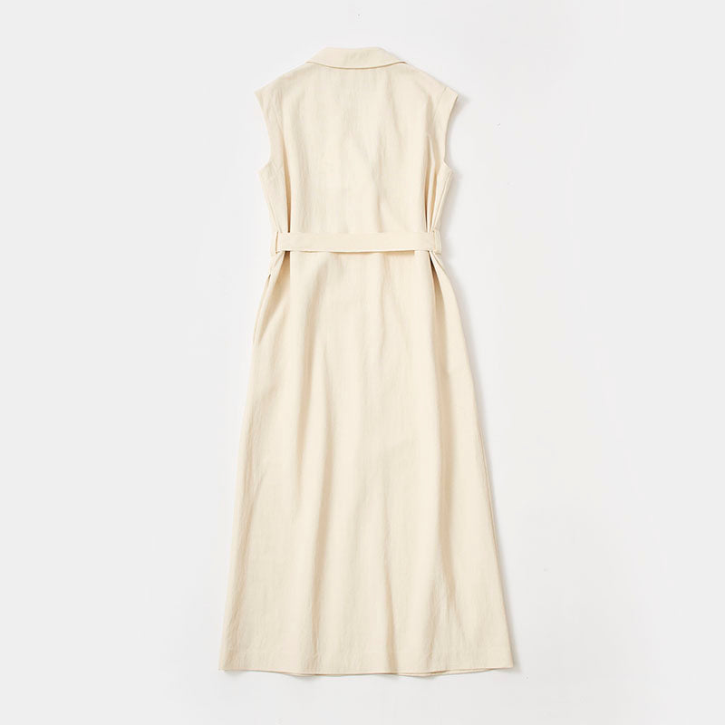 ウエストコートマキシドレス / アイボリー