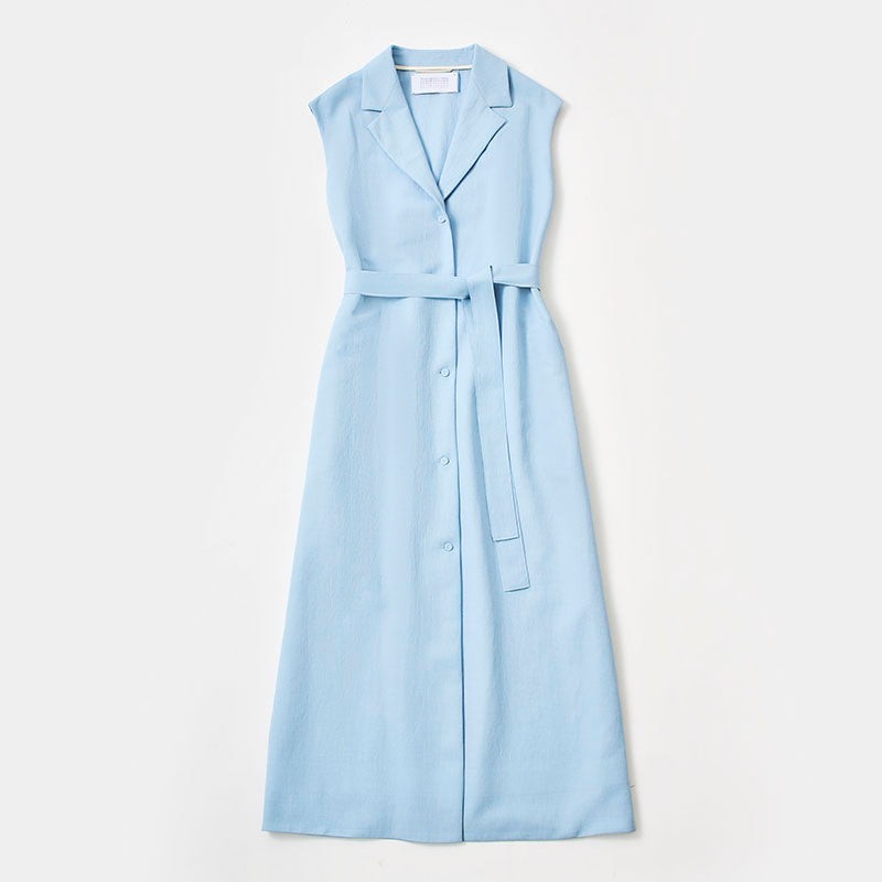 ウエストコートマキシドレス / ライトブルー