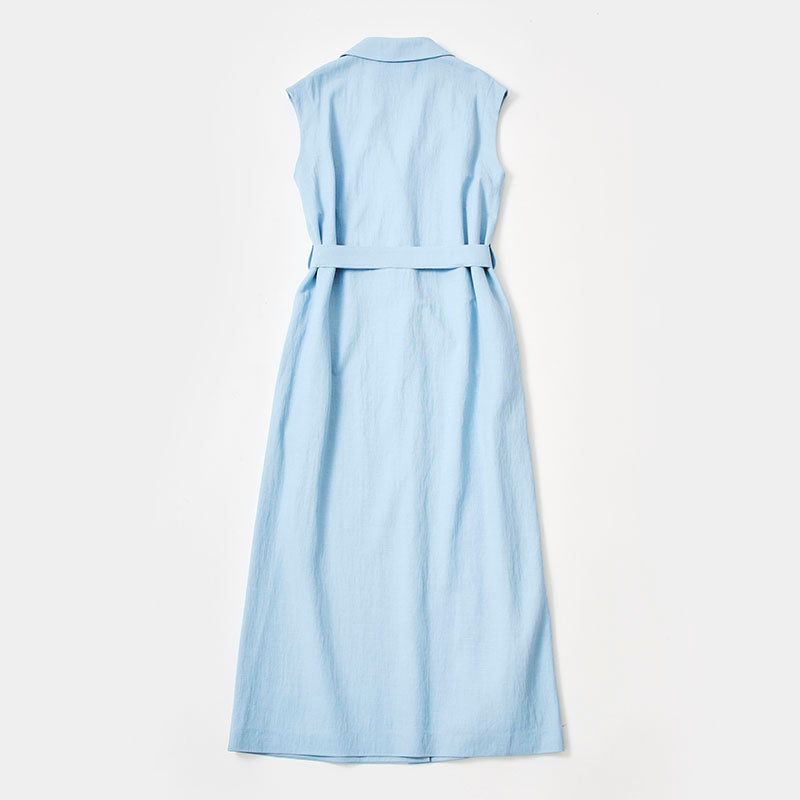 ウエストコートマキシドレス / ライトブルー