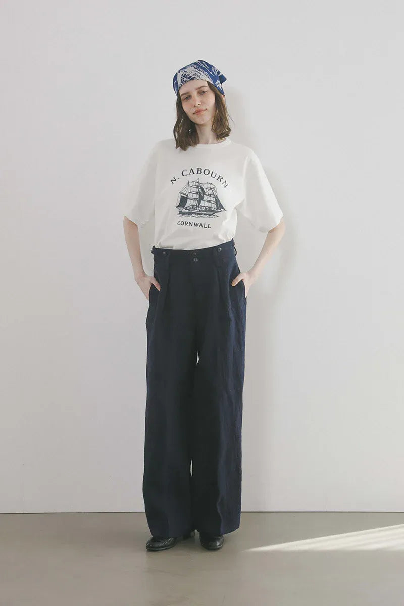 WOMAN / サックパンツ / ダークネイビー