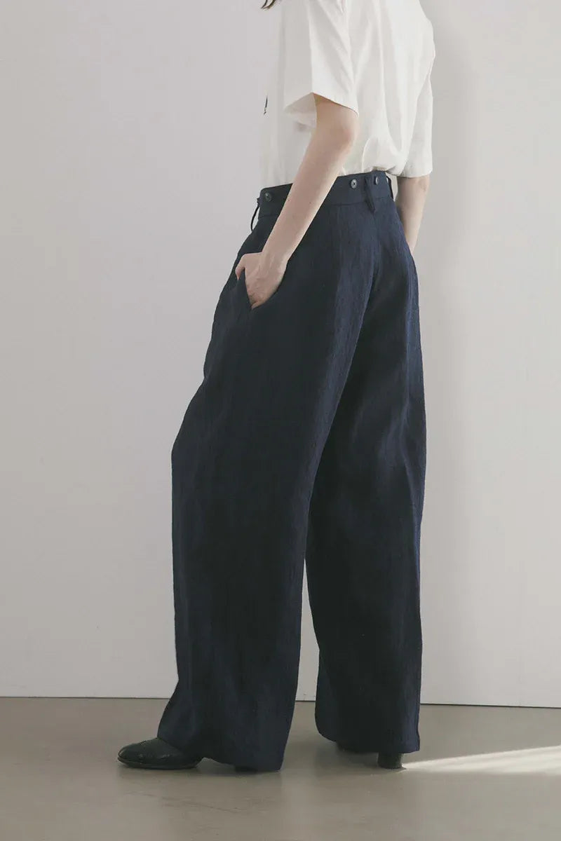 WOMAN / サックパンツ / ダークネイビー