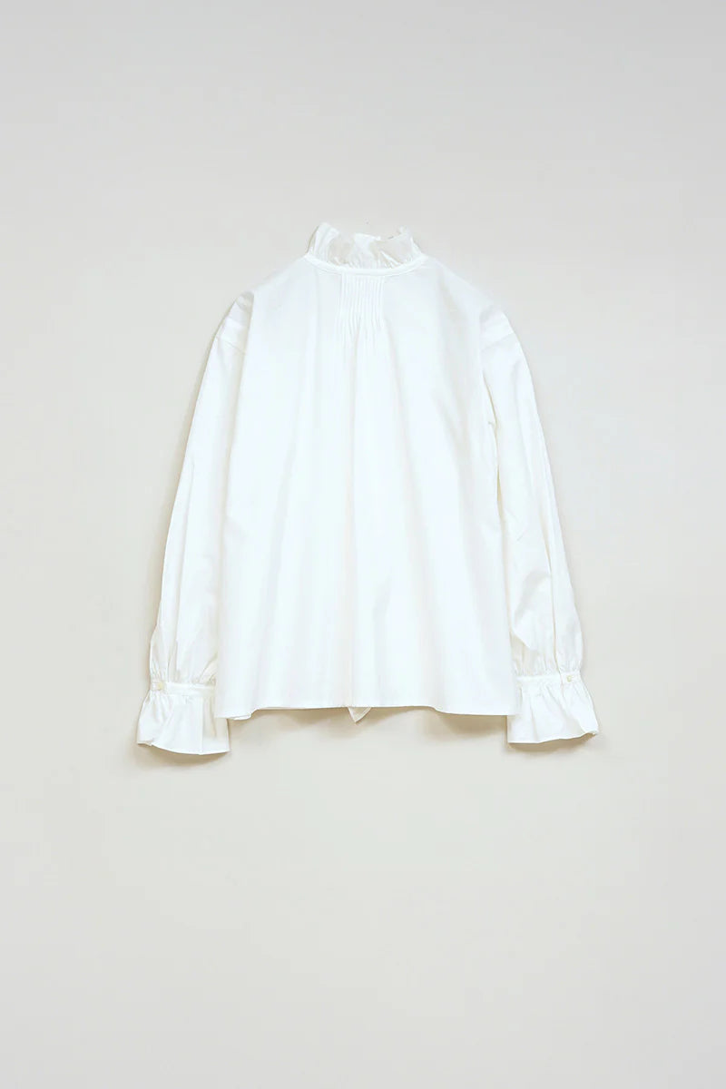 WOMAN / ギャザーカラーブラウス / ホワイト