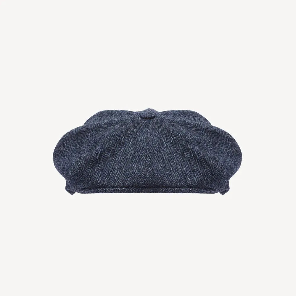 NEWSBOY CAP（キャスケット） ヘリンボーン / ネイビー