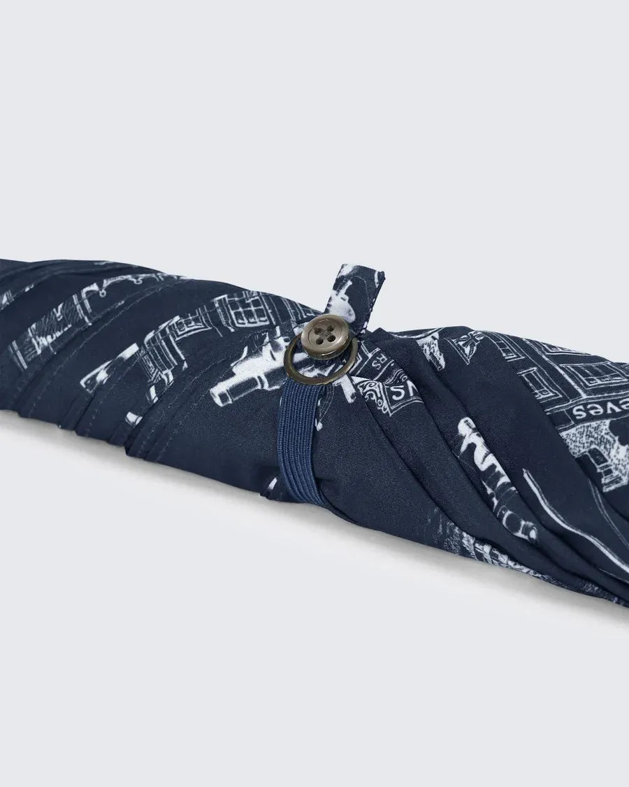 【GIEVES & HAWKES × FOX UMBRELLAS】フィールド ポーツマス ヘリテージ アンブレラ / ネイビー