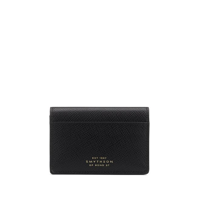 Panama レザー 名刺カード ケース / ブラック