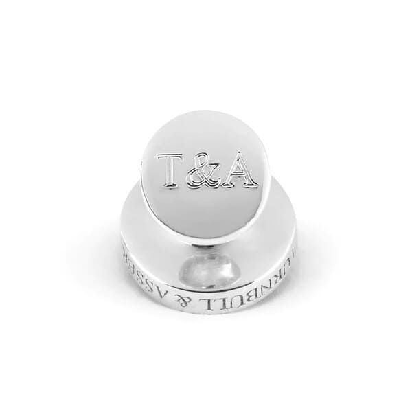 スターリングシルバー マザーオブパール カフリンクス / ホワイト