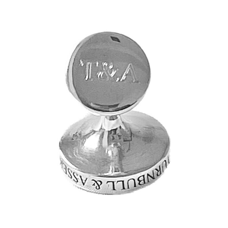 スターリングシルバー マザーオブパール カフリンクス / パープル