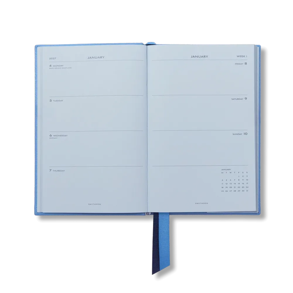 2027年 チェルシー ウィークリー ダイアリー / ナイルブルー