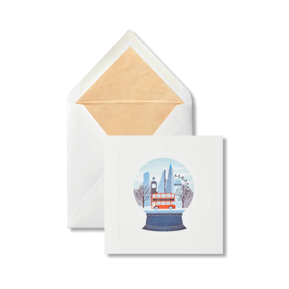 Christmas Snow Globe メッセージカード / 10セット