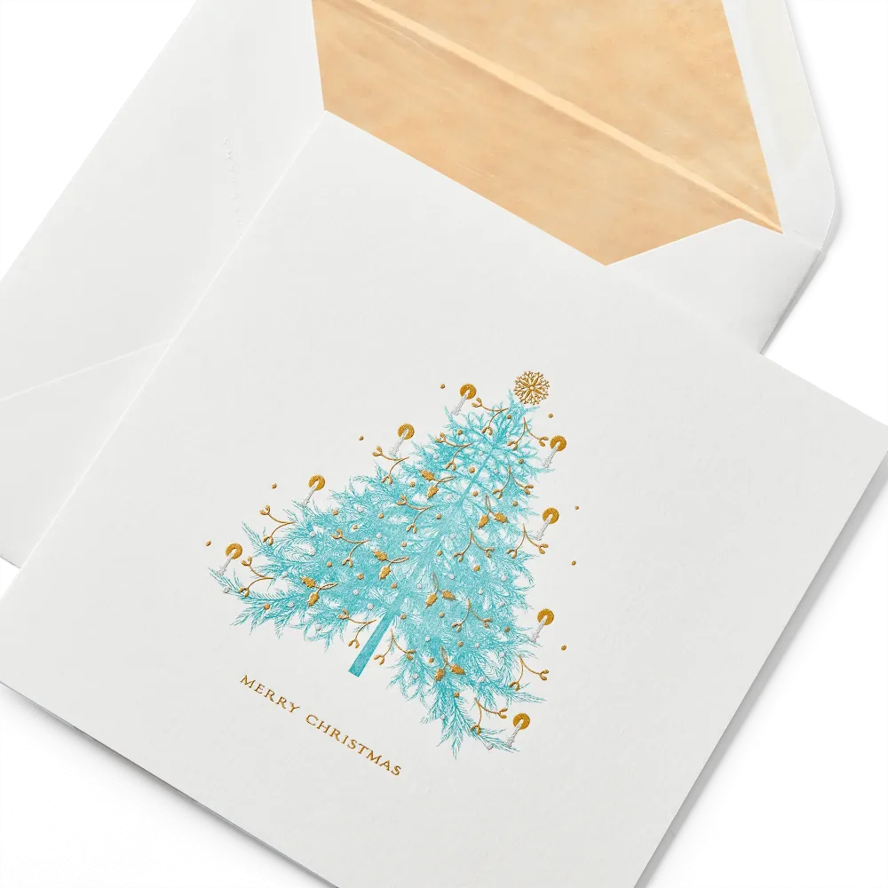Christmas Fir Tree メッセージカード / 10セット