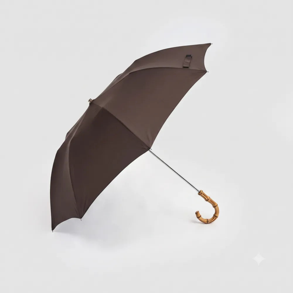 【予約商品】晴雨兼用 テレスコピック コンパクト ワンギー / ブラウン（折り畳み傘）
