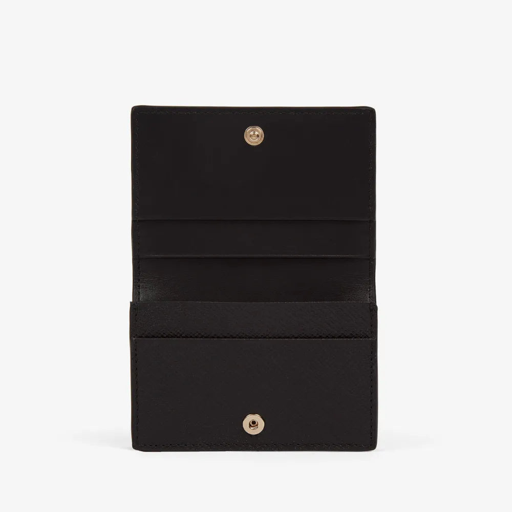 Panama レザー 名刺カード ケース / ブラック