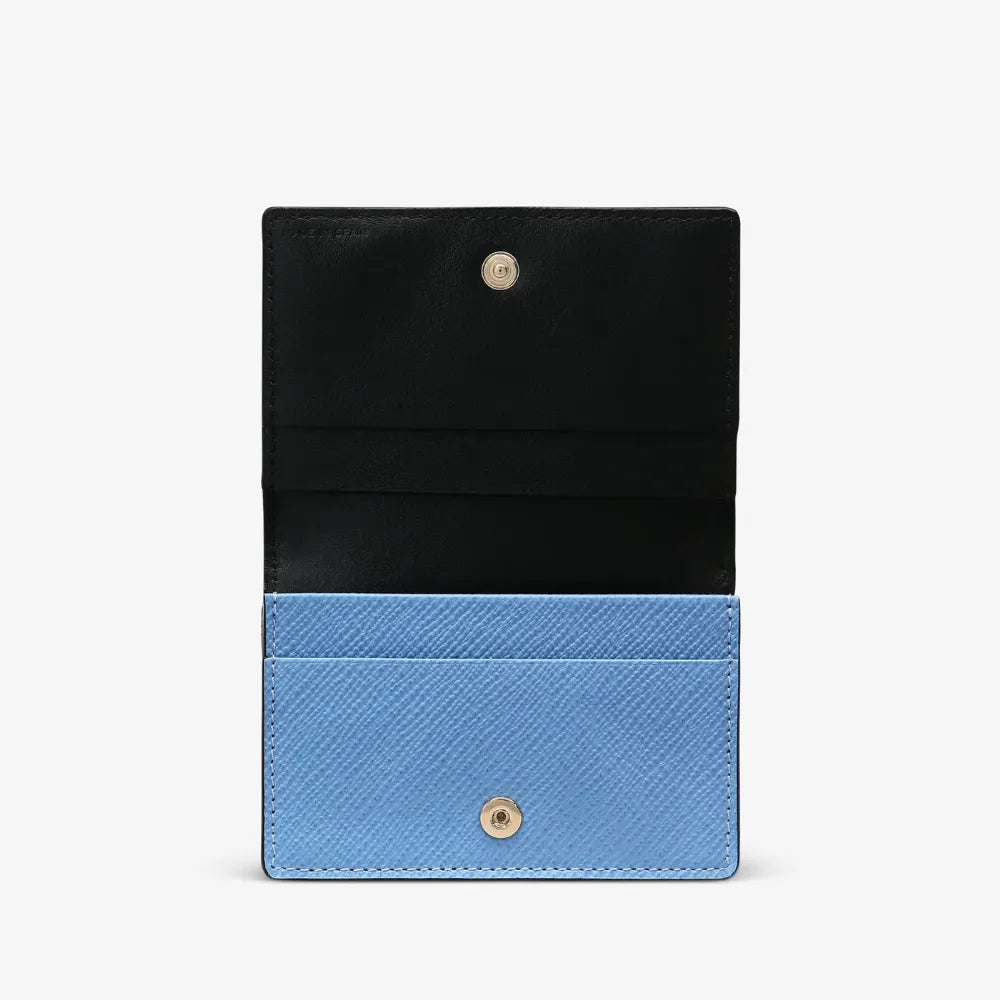 Panama レザー 名刺カード ケース / ナイルブルー