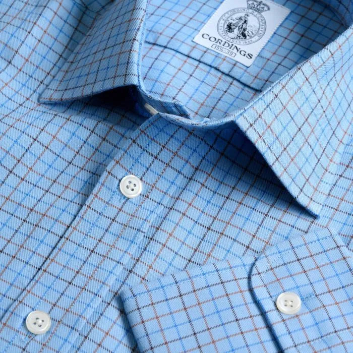 クレスタ タッターソールチェックシャツ / ブルー