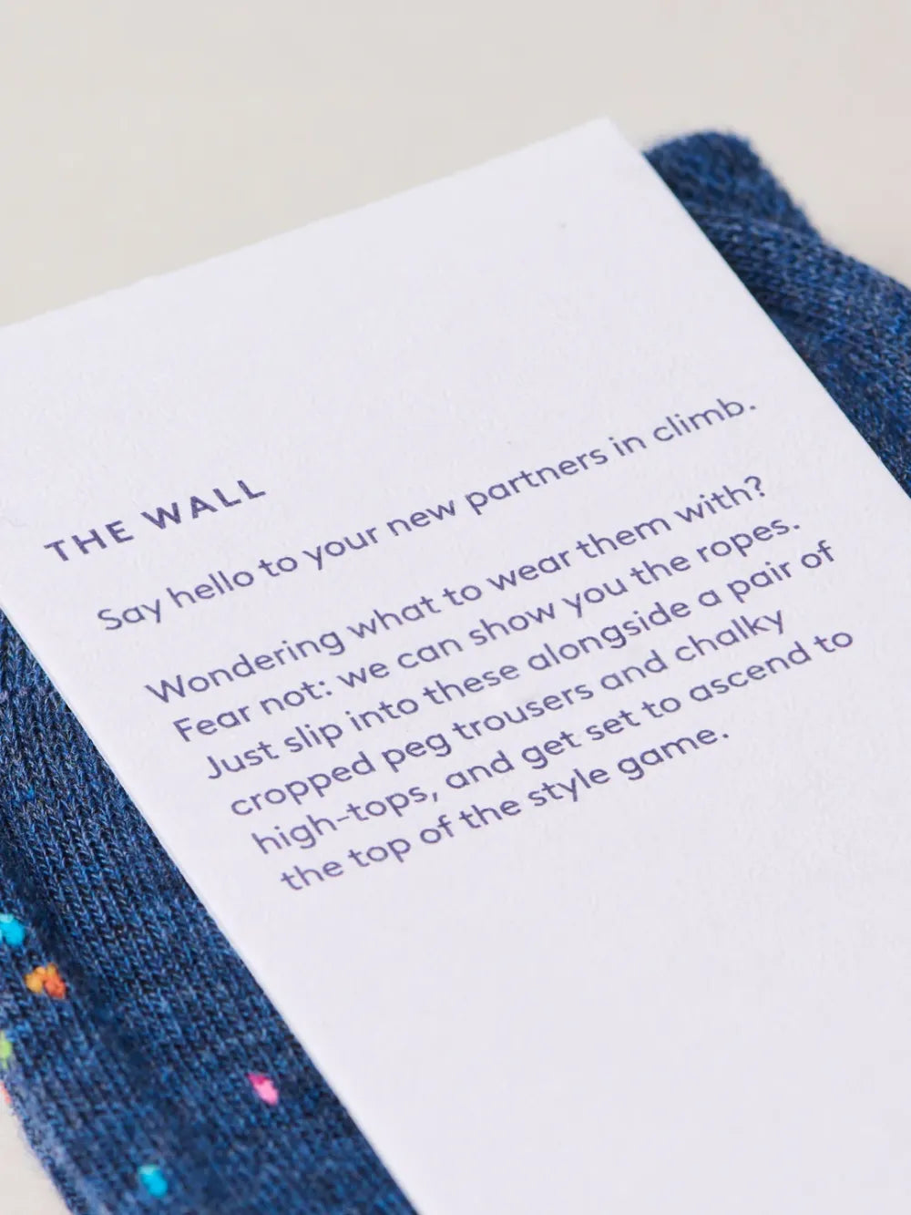 The Wall ソックス / ブルー / UK3-6・UK7-12