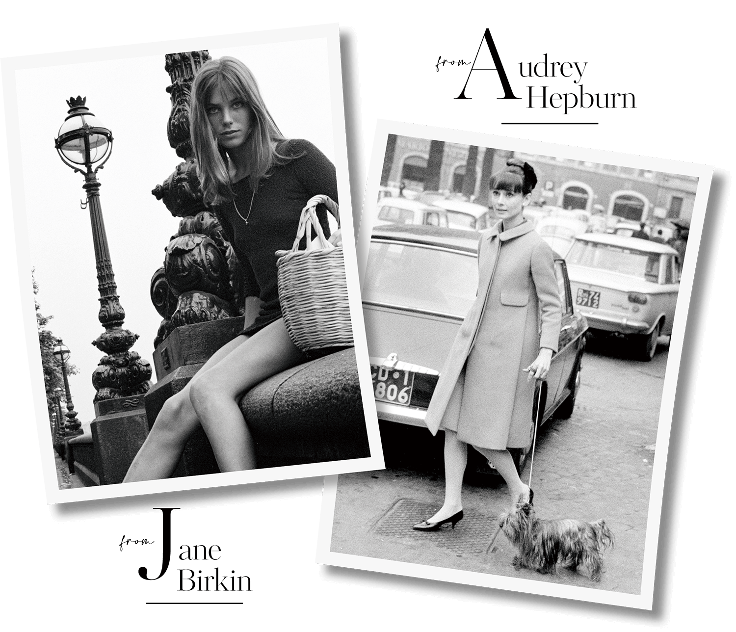 The Style of Jane Birkin and Audrey Hepburn