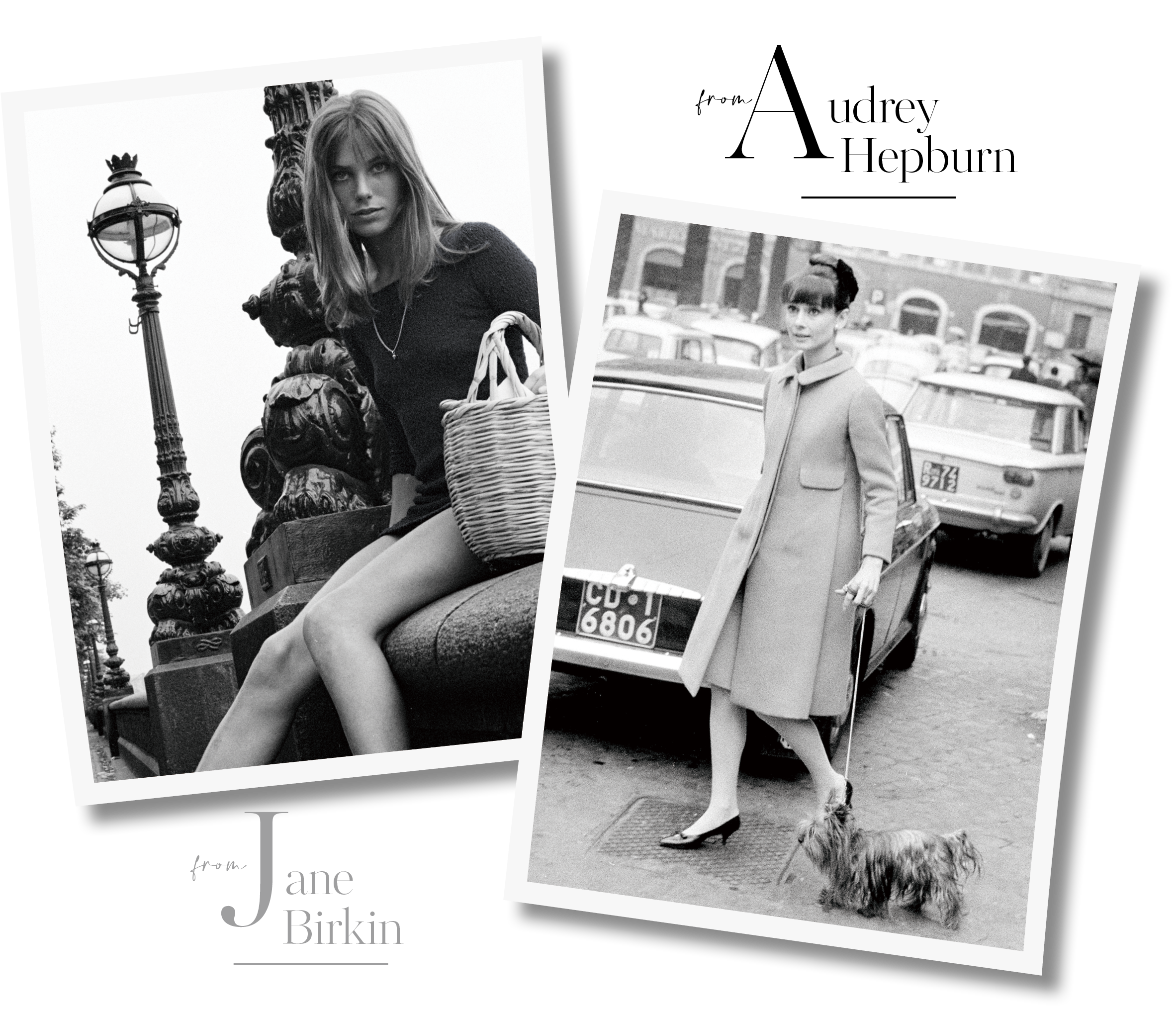 The Style of Jane Birkin and Audrey Hepburn
