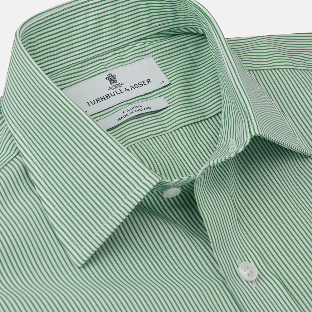 no.(ナンバー)ストライプシャツ　サイズ２　グリーンカラーグリーン