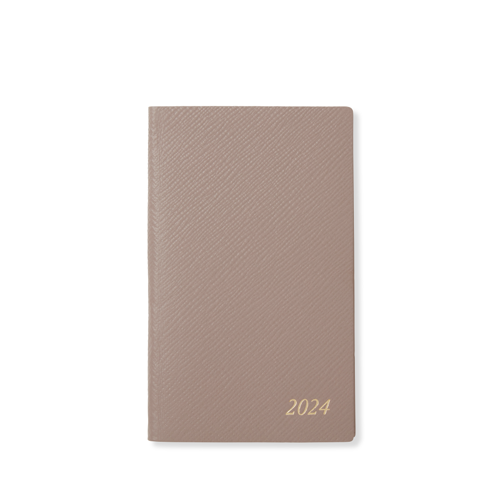 SMYTHSON（スマイソン）2024年ダイアリー レザー トープ 刻印入り-